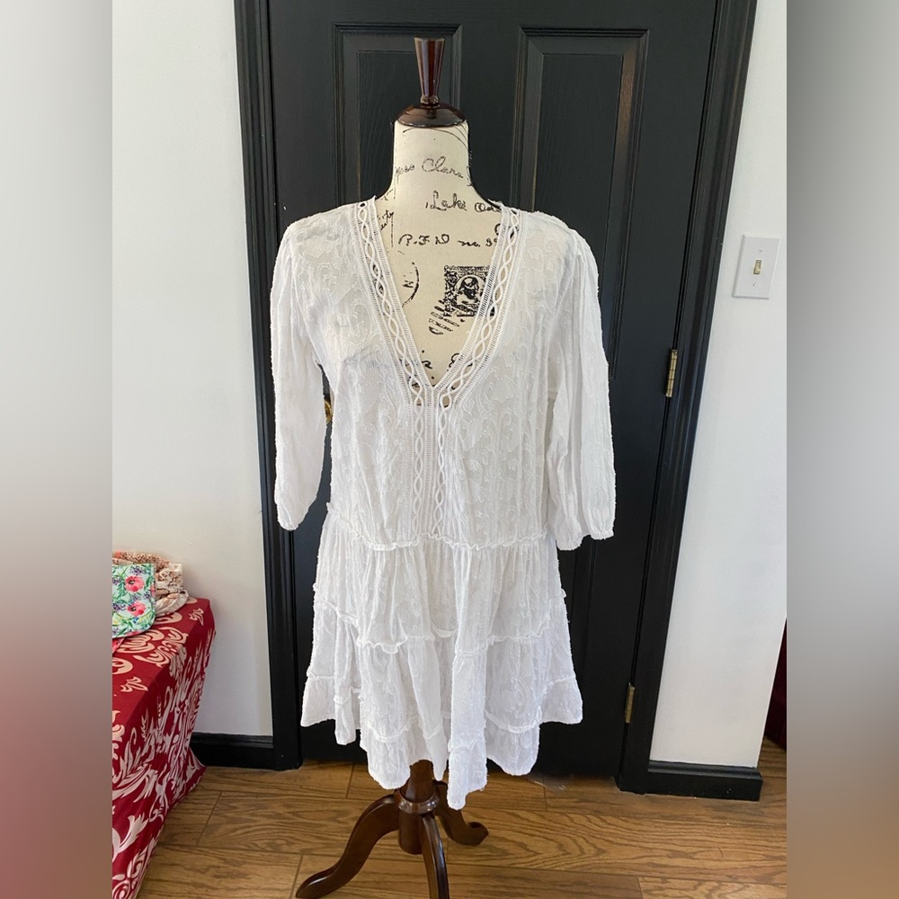 Z & L - White Coverup - Size L